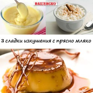 3 рецепти с прясно мляко от нашенско - млечни продукти от българия